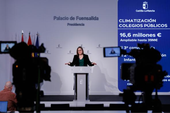 16,6 millones de euros en ayudas para la climatización de colegios con la cofinanciación del FEDER