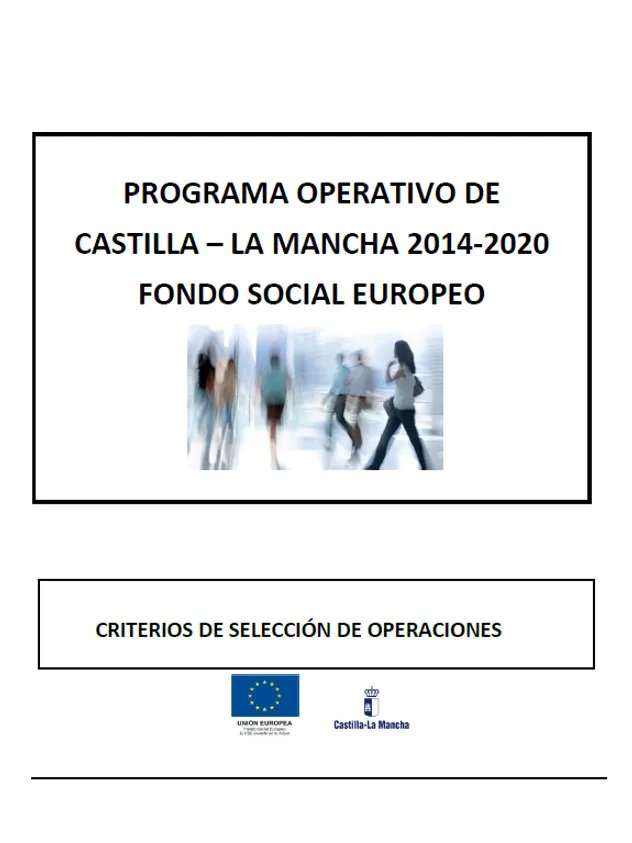 Portada Programa Operativo FSE 2014-2020 Castilla-La Mancha
