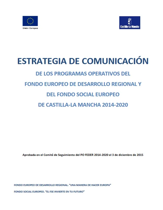 Estrategia de Comunicación de los PO FEDER y FSE 2014-2020