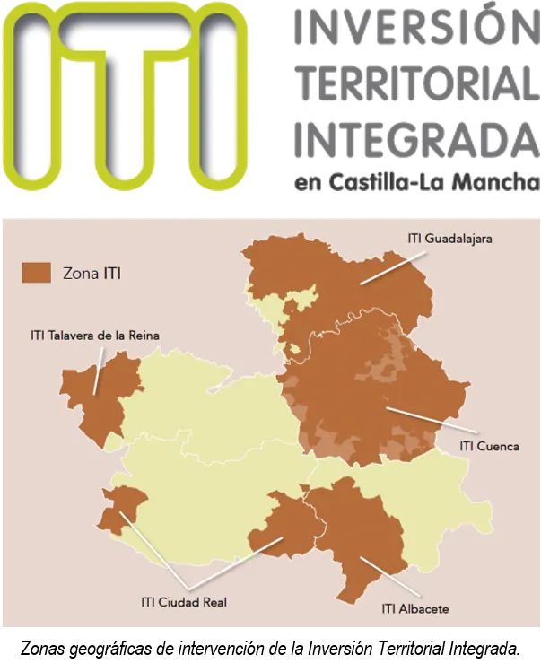 Mapa Logo ITI Castilla-La Mancha
