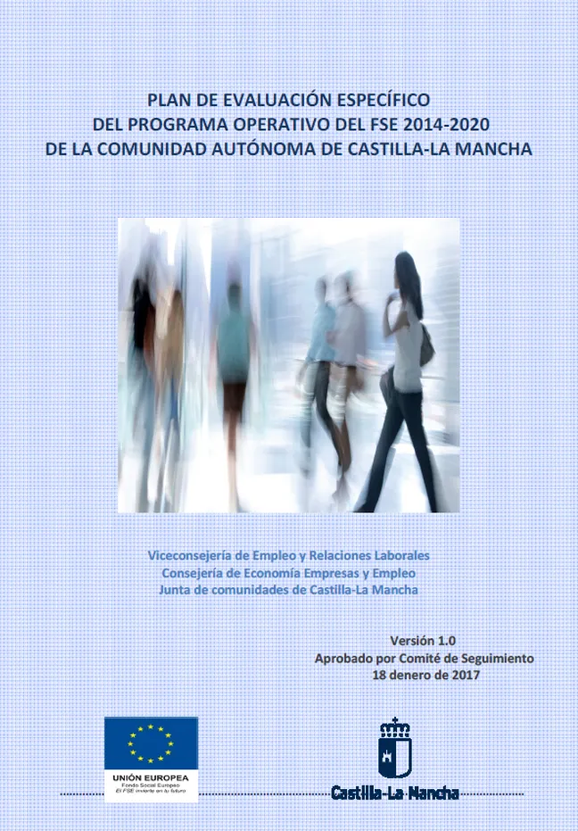 Portadalan de Evaluación Específico del PO FSE 2014-2020 de Castilla-La Mancha